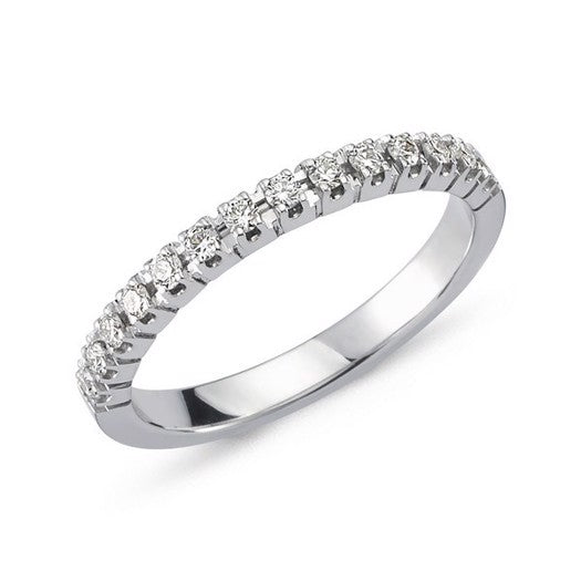 Perá diamantring i 14 kt hvidguld fra Nuran med 0,21 ct diamanter